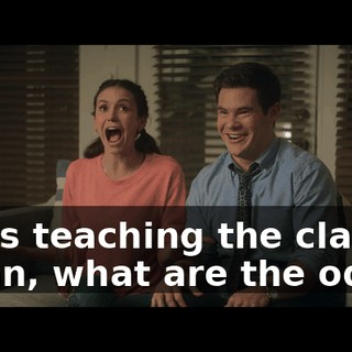 I was teaching the class! I mean, what are the odds?