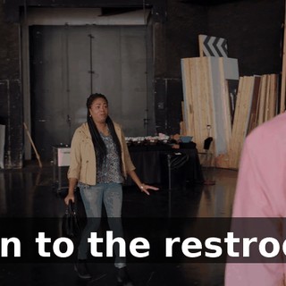 I ran to the restroom,