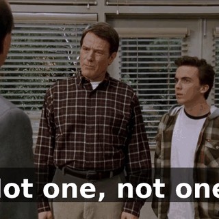 Not one, not one.