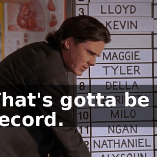 That's gotta be a record.