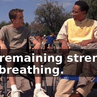 my remaining strength for breathing.