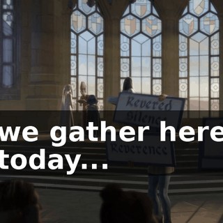 we gather here today...