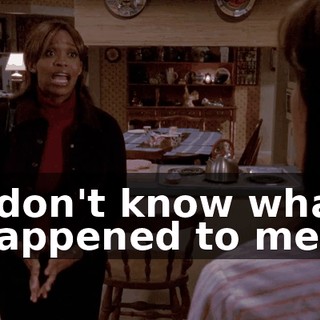 I don't know what happened to me.