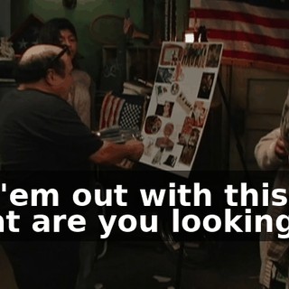 Cut 'em out with this? What are you looking at?