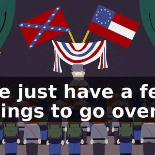 We just have a few things to go over