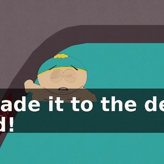 I made it to the deep end!