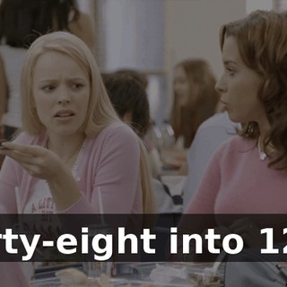 Forty-eight into 120?