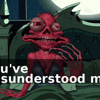 You've misunderstood me!