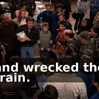and wrecked the train.