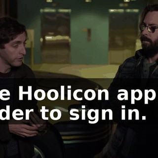 the Hoolicon app in order to sign in.