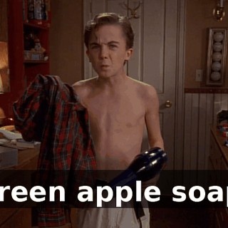 Green apple soap.
