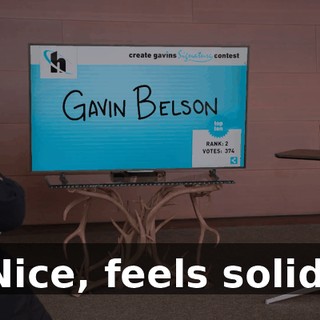 Nice, feels solid.