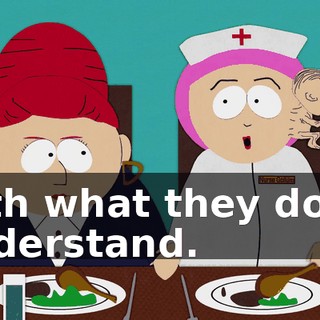 with what they don't understand.