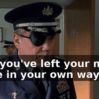 but you've left your mark here in your own way.