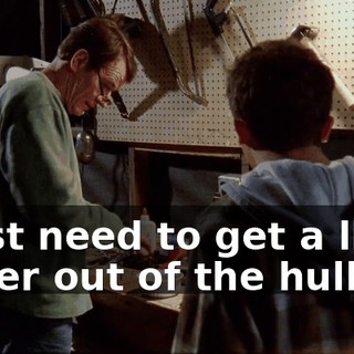 I just need to get a little water out of the hull.