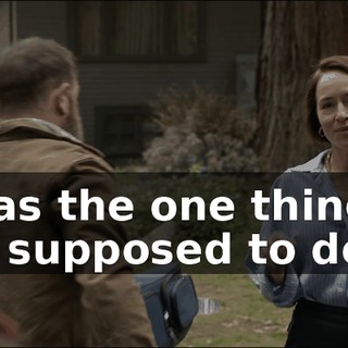 It was the one thing he was supposed to do.