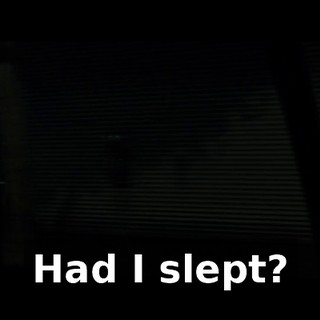 Had I slept?