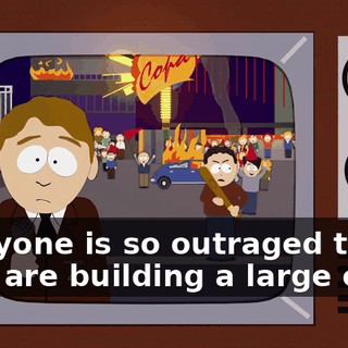 Everyone is so outraged that they are building a large cross