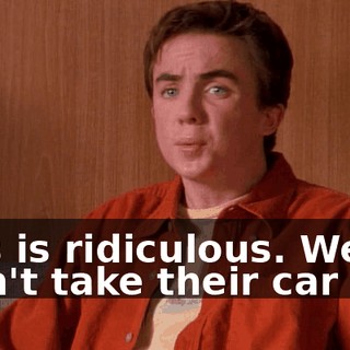 This is ridiculous. We didn't take their car out.