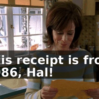 This receipt is from 1986, Hal!