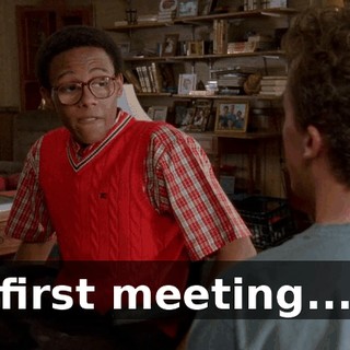 first meeting...