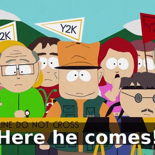 Here he comes!