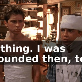 Nothing. I was grounded then, too.