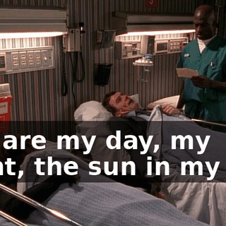 You are my day, my night, the sun in my sky.