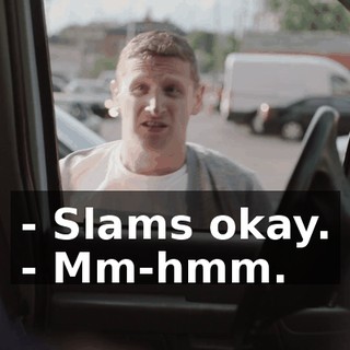 - Slams okay. - Mm-hmm.
