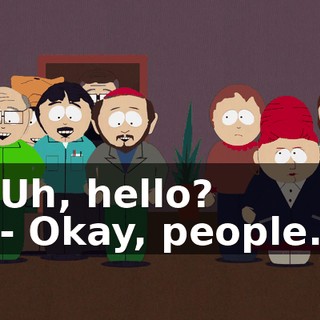 Uh, hello? - Okay, people.