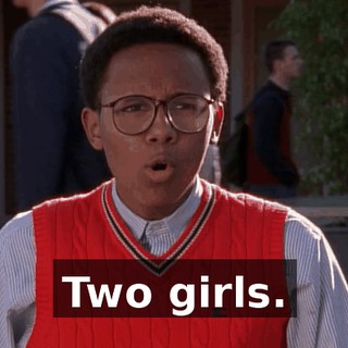 Two girls.