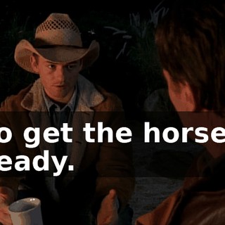 to get the horses ready.
