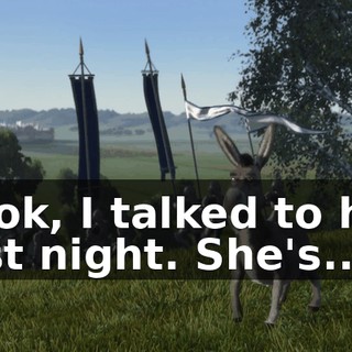 Look, I talked to her last night. She's...