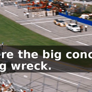...where the big concern is the big wreck.