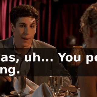 I was, uh... You poor thing.