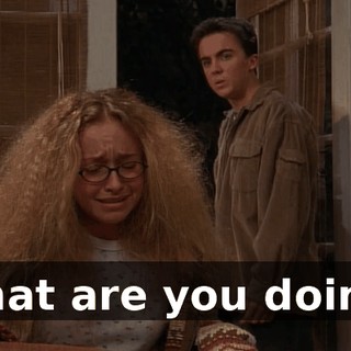 What are you doing?