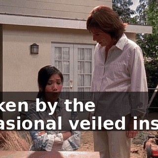 broken by the occasional veiled insult?