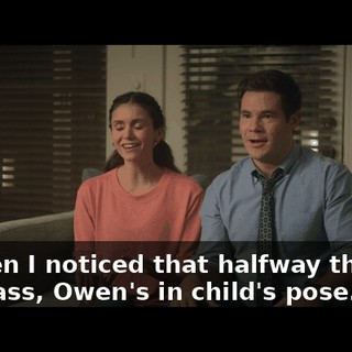 So then I noticed that halfway through the class, Owen's in child's pose.