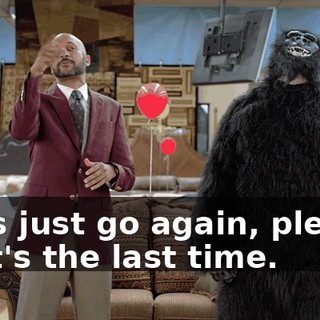 Let's just go again, please. That's the last time.