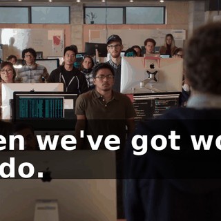 then we've got work to do.