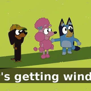 -It's getting windy!