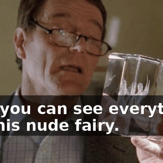 And you can see everything on this nude fairy.