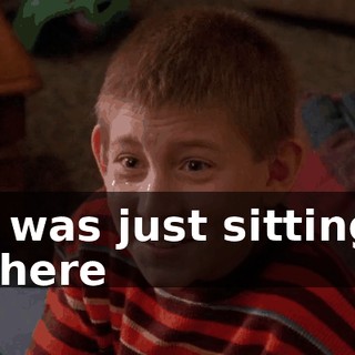 I was just sitting there