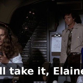 I'll take it, Elaine.