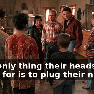 The only thing their heads are good for is to plug their necks!