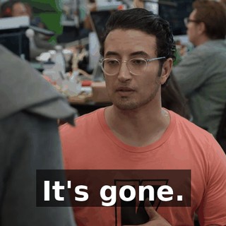 It's gone.
