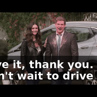 I love it, thank you. Um, I can't wait to drive it.