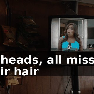 redheads, all missing their hair