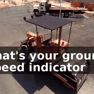 That's your ground speed indicator