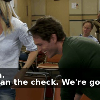 - Yeah. - I mean the check. We're gonna...